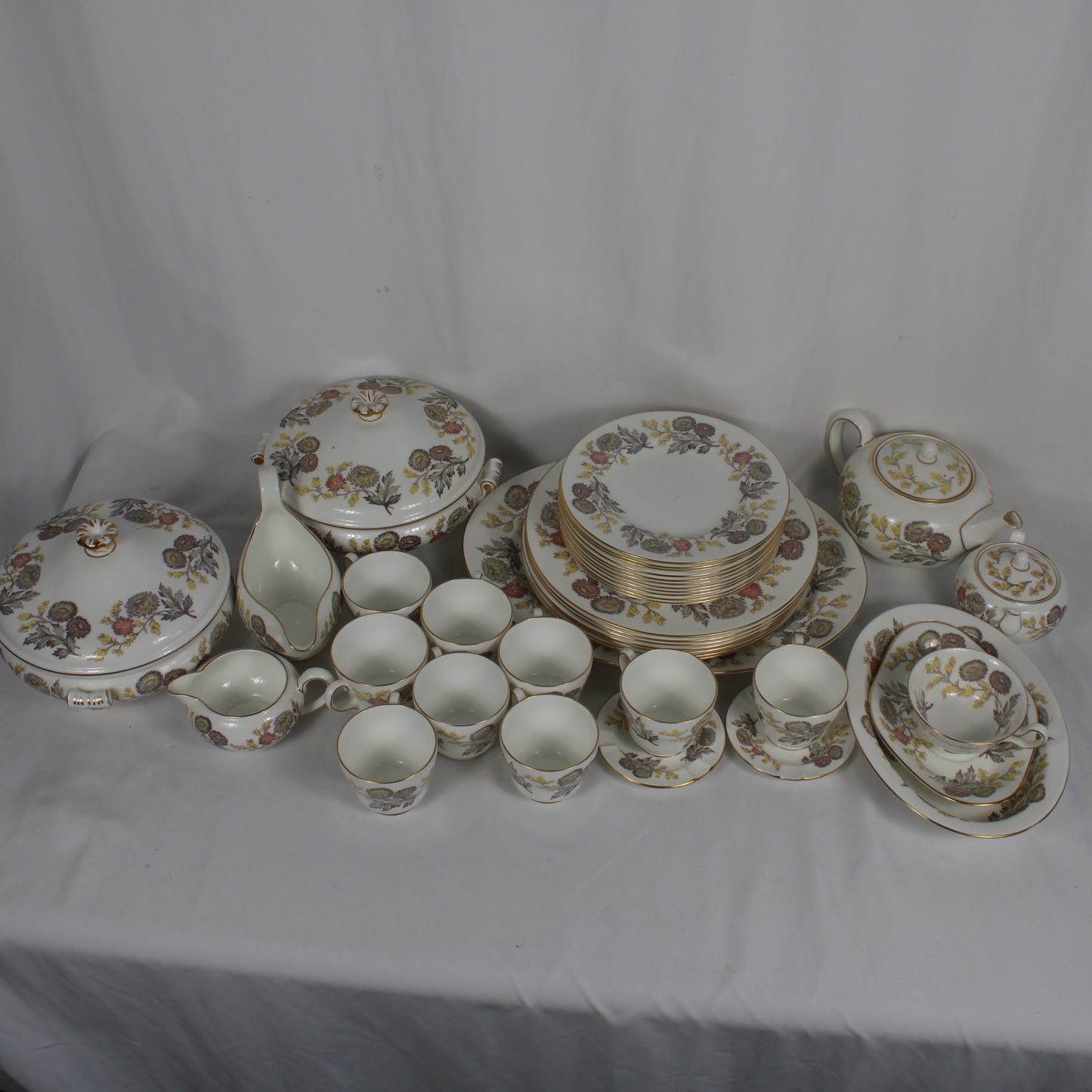 Vintage Wedgwood "Lichfield" Bone China Dinnerware Service – Made in England