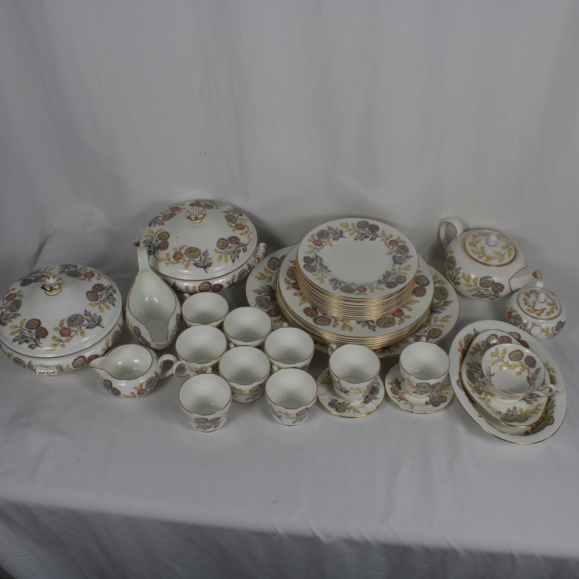 Vintage Wedgwood "Lichfield" Bone China Dinnerware Service – Made in England