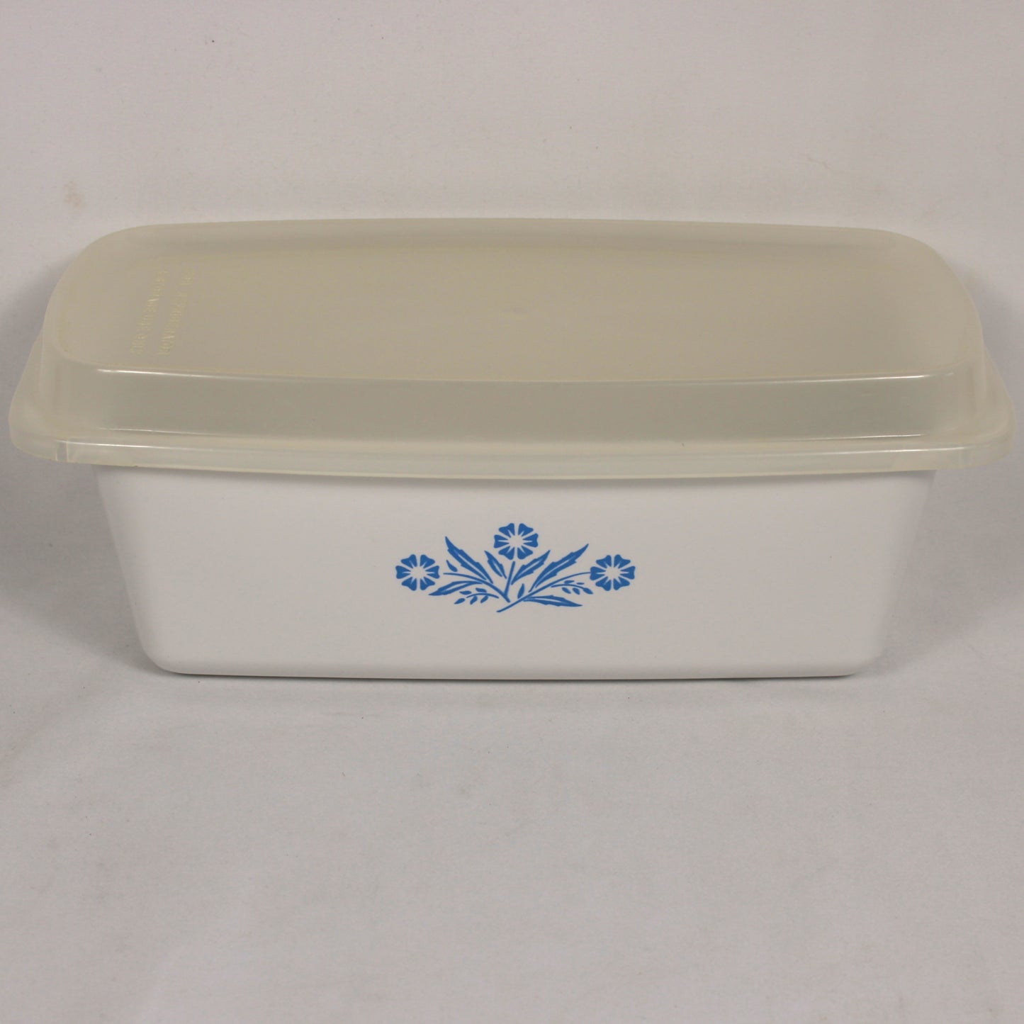 Corning Ware Cornflower Blue Loaf Pan P-315-B with Plastic Storage Lid