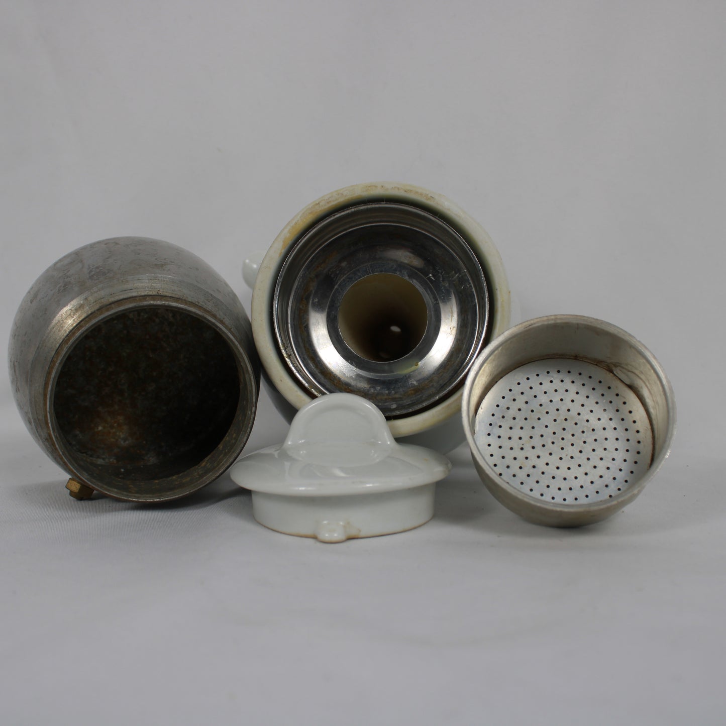 Italian Ceramic "Pausa Caffè" Stovetop Espresso Maker & Moka Pot