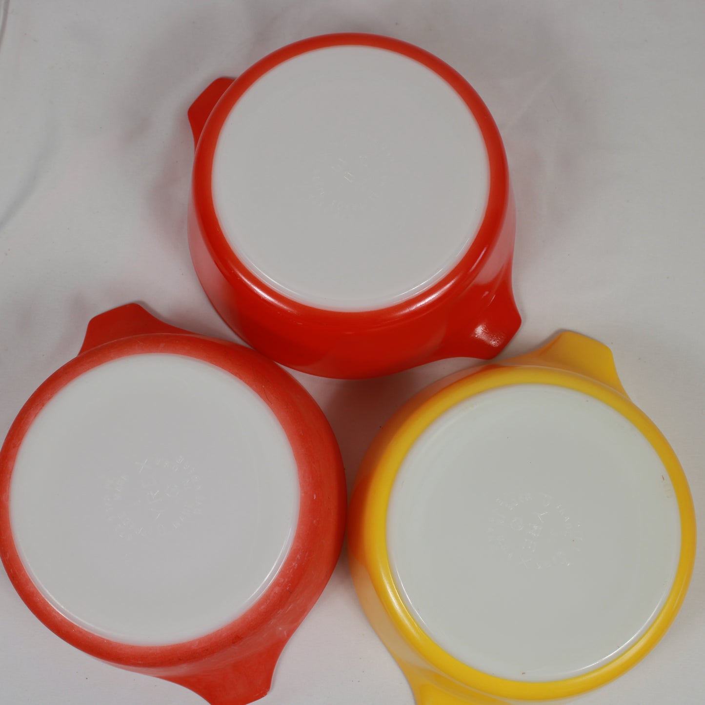 Pyrex Friendship Pattern Casserole Bowls & Cinderella Mixing Bowls Set of 5
