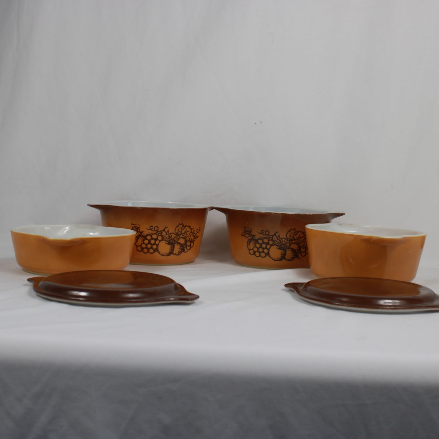Pyrex Autumn Harvest Vintage Ovenware Set - Casseroles & Baking Bowls