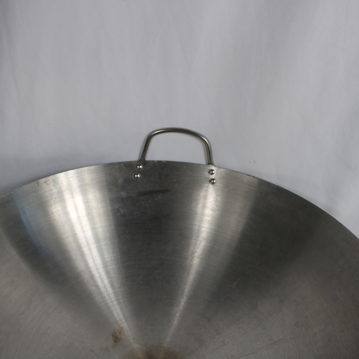 Commercial Grade Heavy Duty Stainless Steel Round Bottom Wok with Handles