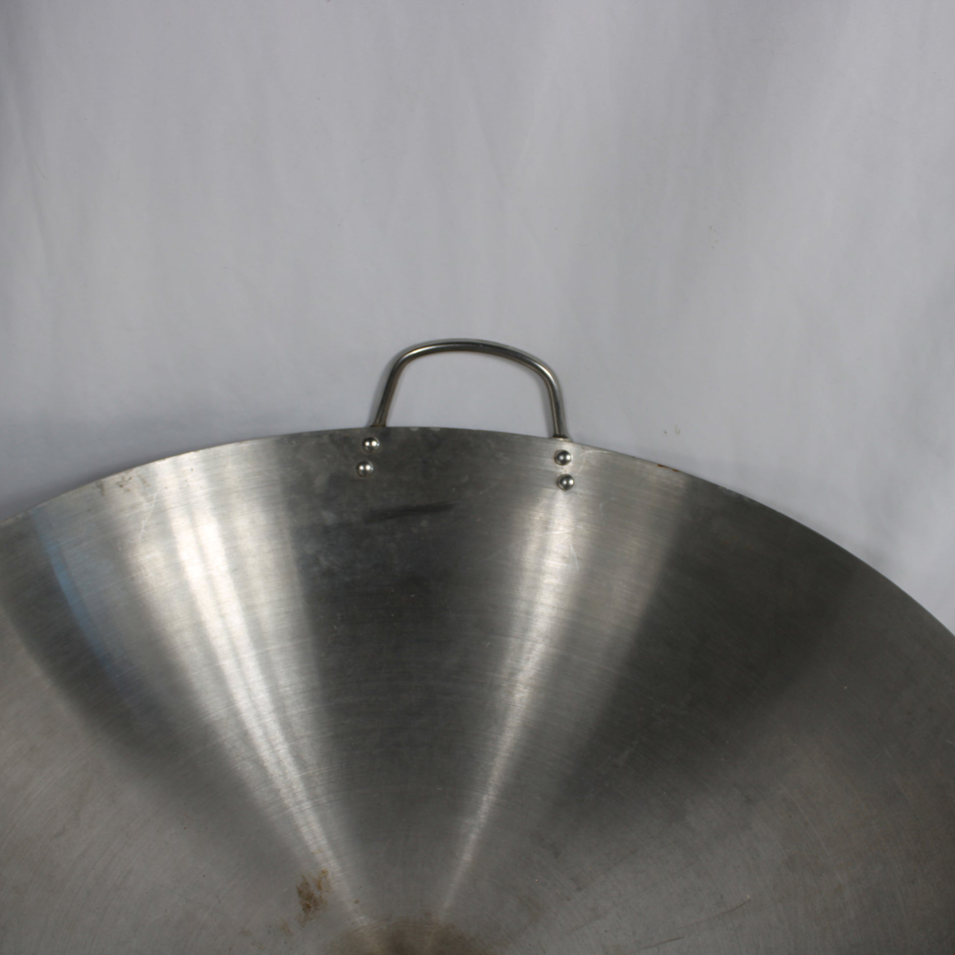 Commercial Grade Heavy Duty Stainless Steel Round Bottom Wok with Handles
