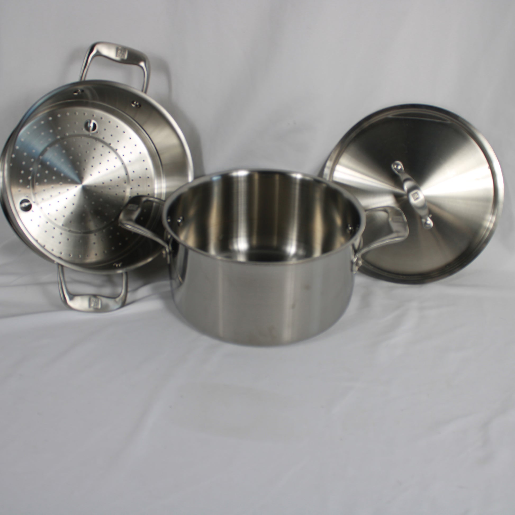 Zwilling J.A. Henckels 3-Ply Stainless Steel Cookware Set with Lids