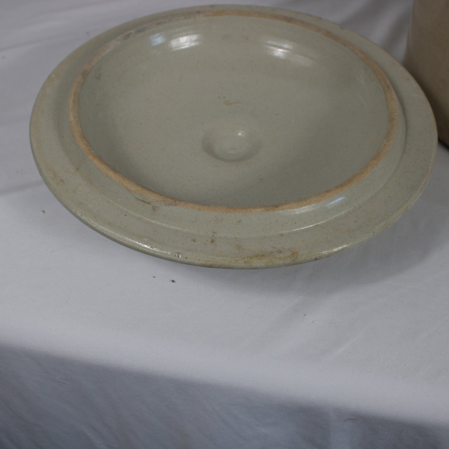 Crown 5 Gallon Two-Tone Stoneware Crock with Lid