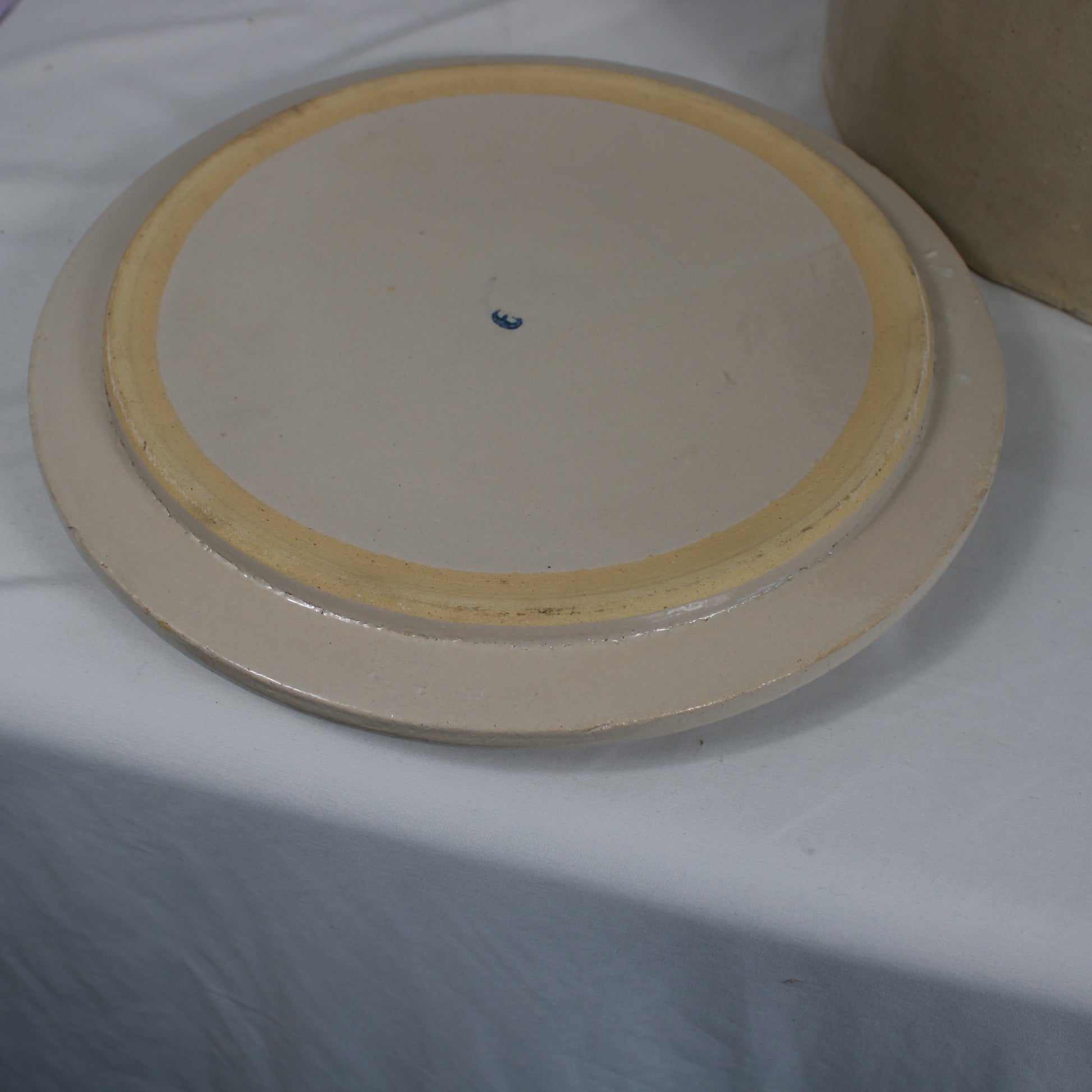 Crown 5 Gallon Two-Tone Stoneware Crock with Original Lid