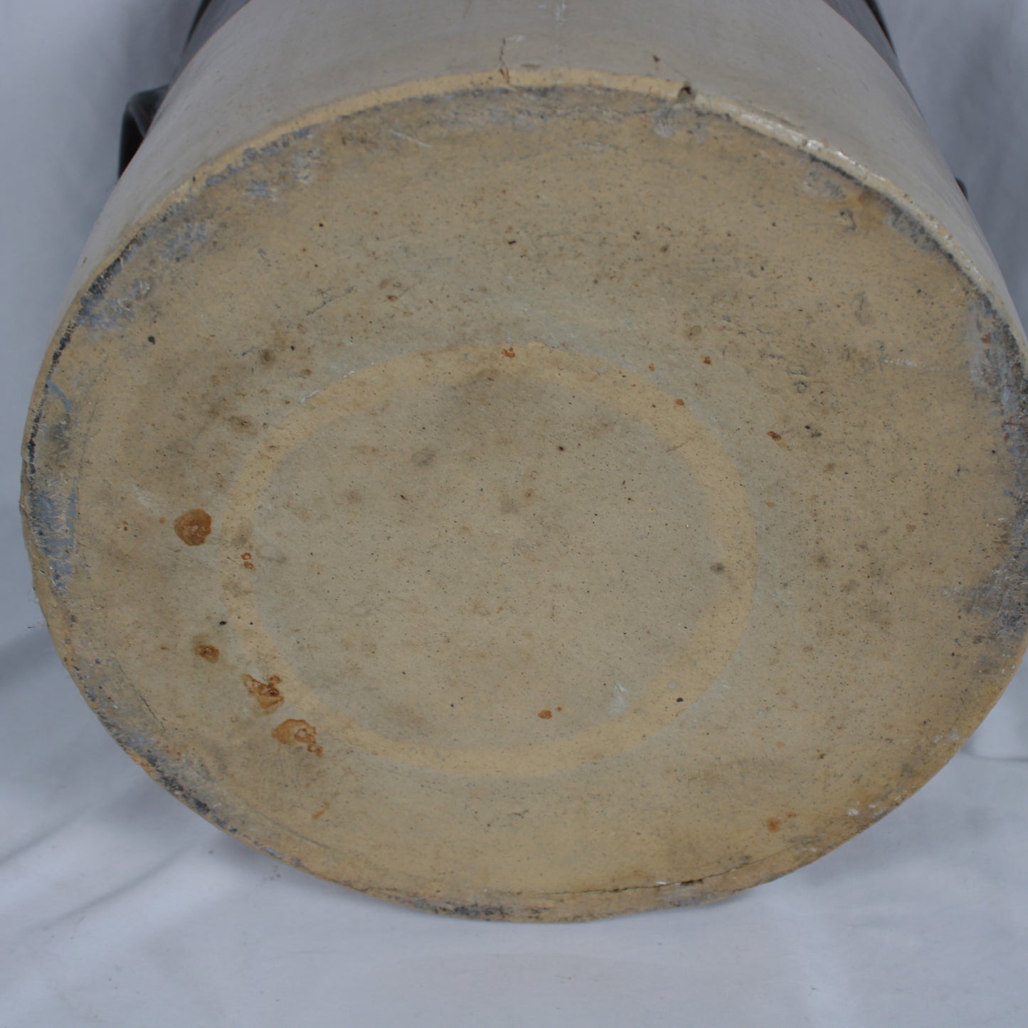 Crown 5 Gallon Two-Tone Stoneware Crock with Original Lid