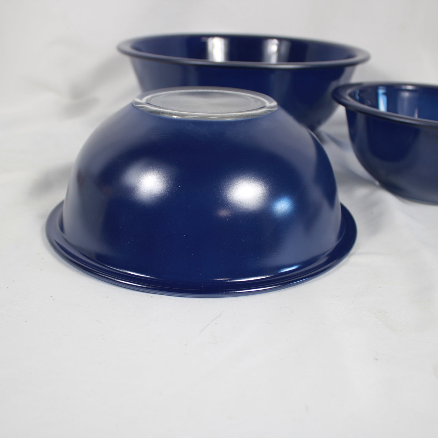Pyrex Cobalt Blue Glass Mixing Bowl Set in Box (3 Pieces)