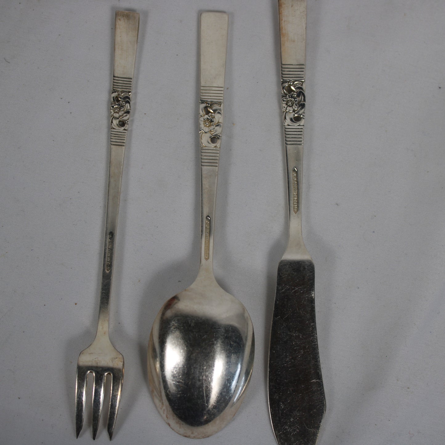 Oneida Community Silverplate Flatware Set with Fitted Wooden Tarnish Chest