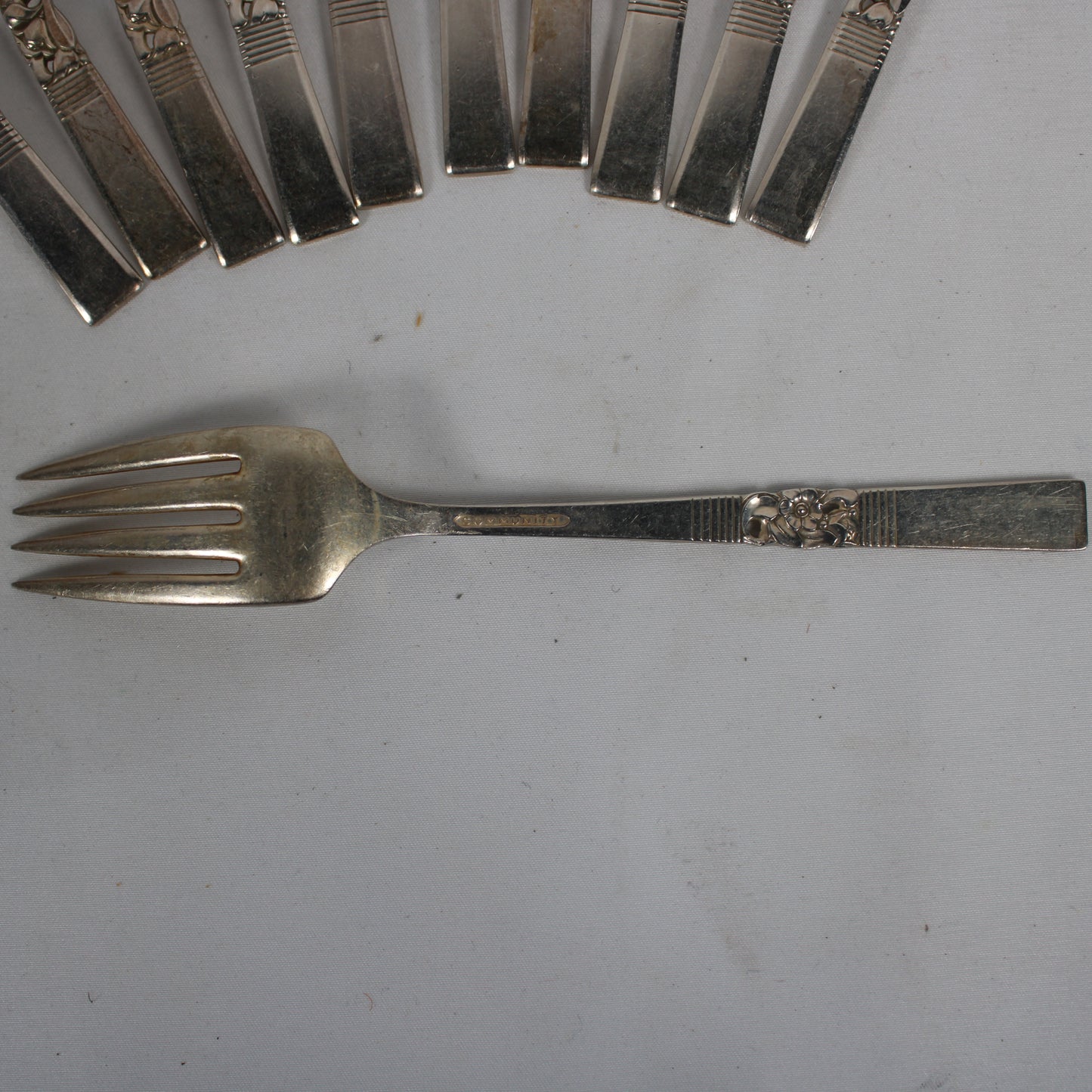 Oneida Community Silverplate Flatware Set with Fitted Wooden Tarnish Chest