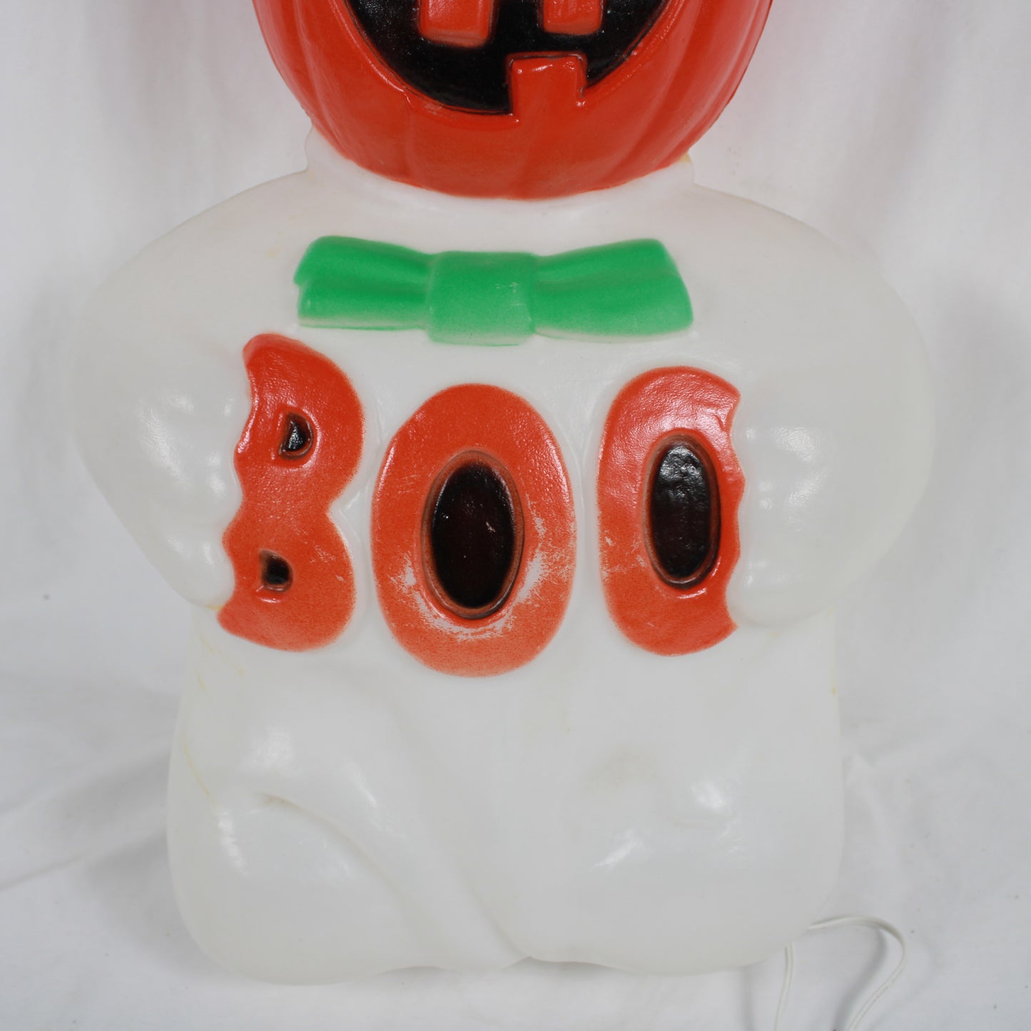 Halloween Pumpkin Head Ghost Blow Mold Light Up Yard Decor