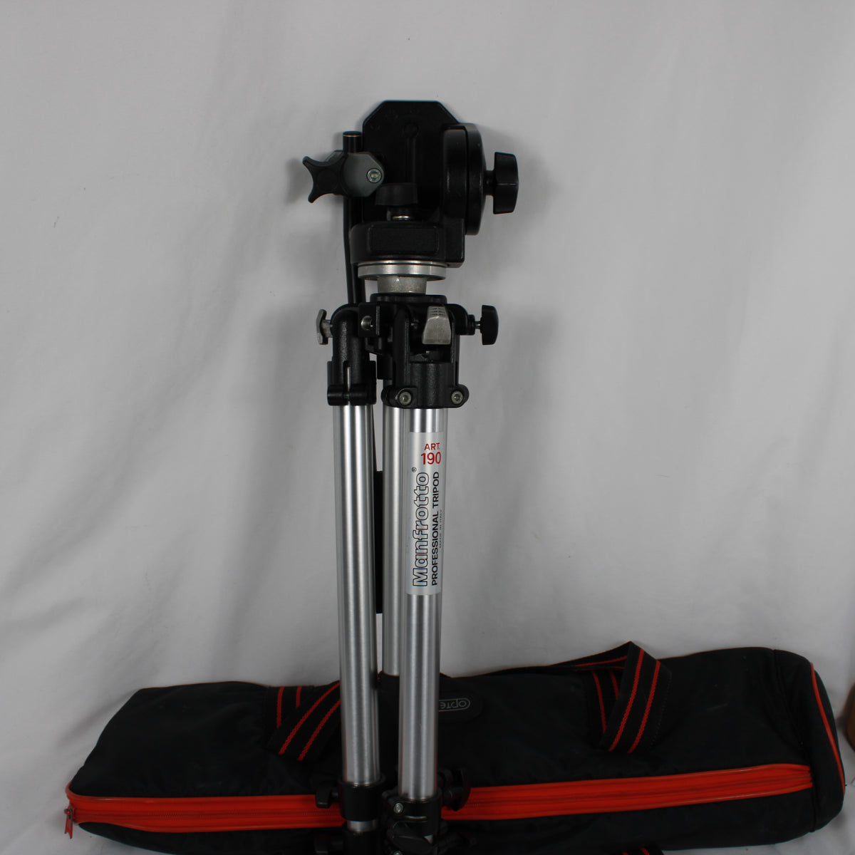 Manfrotto Art 190 Professional Tripod with #128LP Fluid Head & Carrying Case