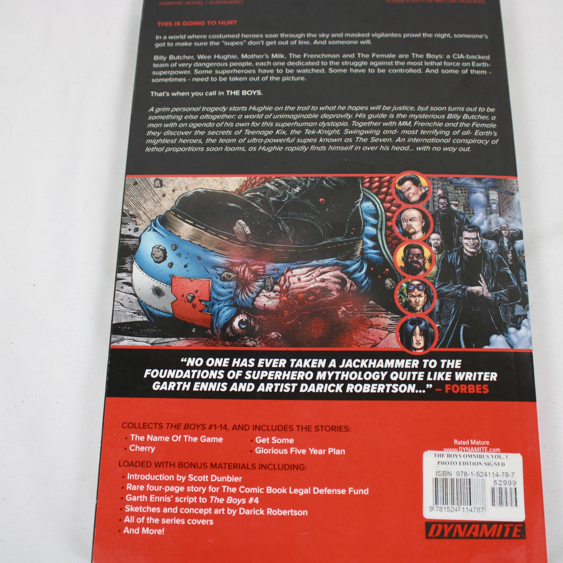 The Boys Omnibus Vol 1 & 2 Graphic Novel Set (Vol 1 Signed Photo Edition) Dynamite