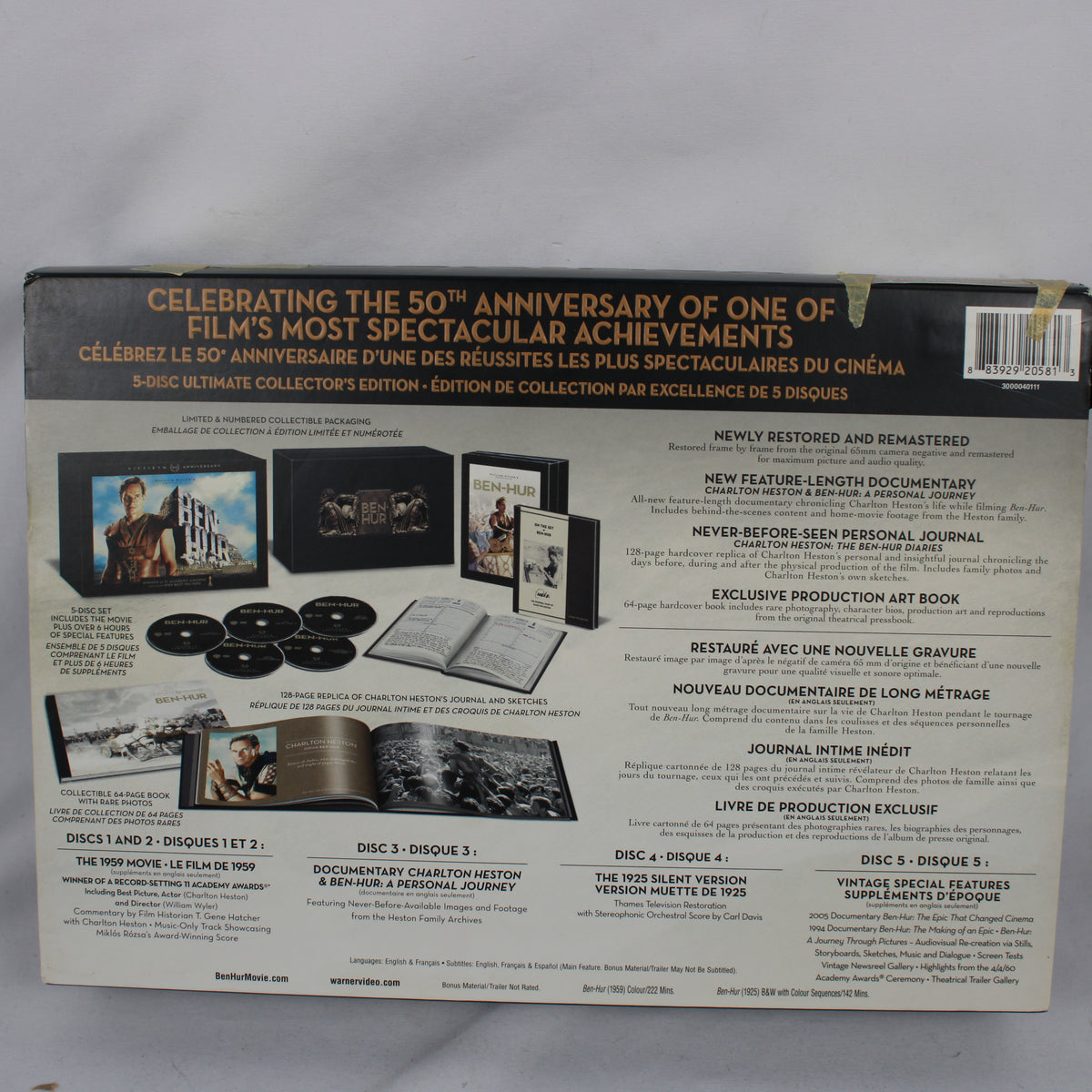 Ben-Hur 50th Anniversary Ultimate Collector's Edition 5-Disc DVD Box Set