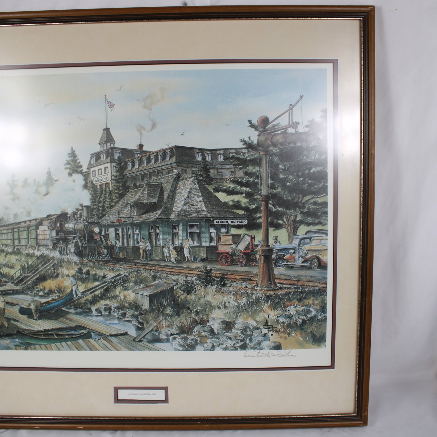Algonquin Park Station 1935 Wentworth D Folkins Signed 355/575