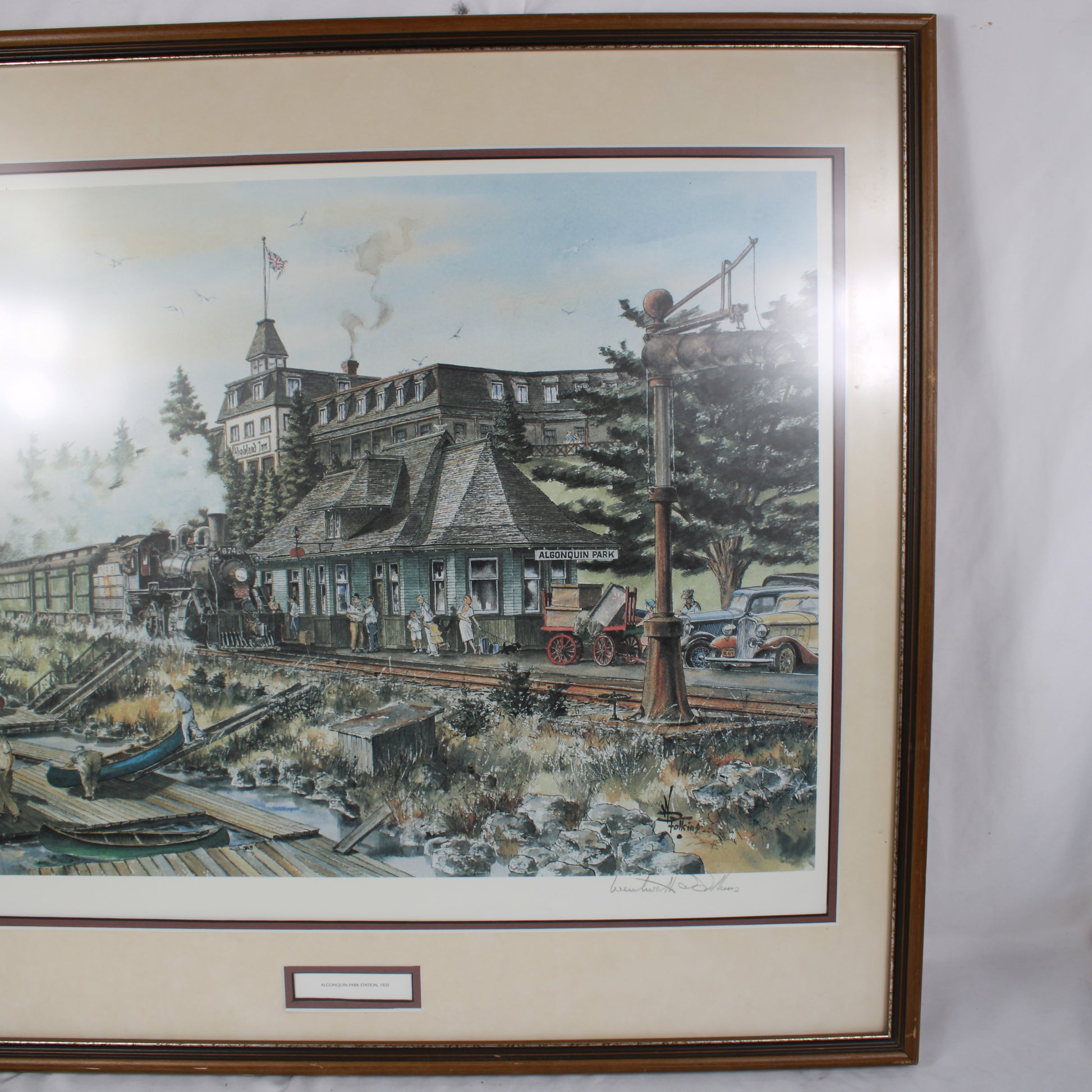 Algonquin Park Station 1935 Wentworth D Folkins Signed 355/575