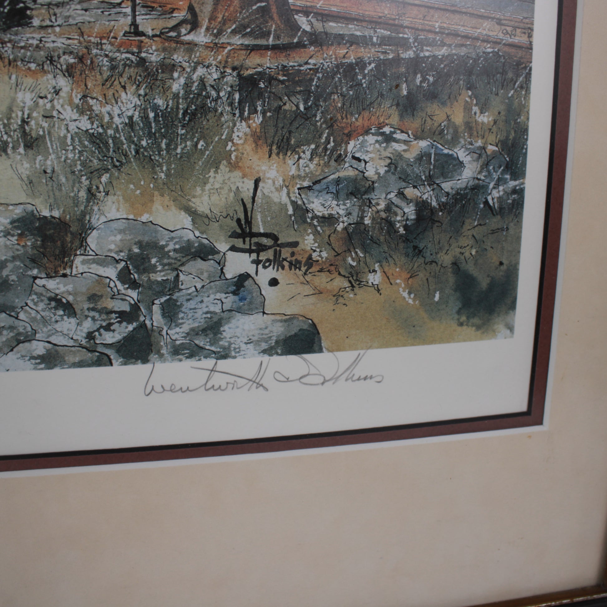 Algonquin Park Station 1935 Wentworth D Folkins Signed 355/575