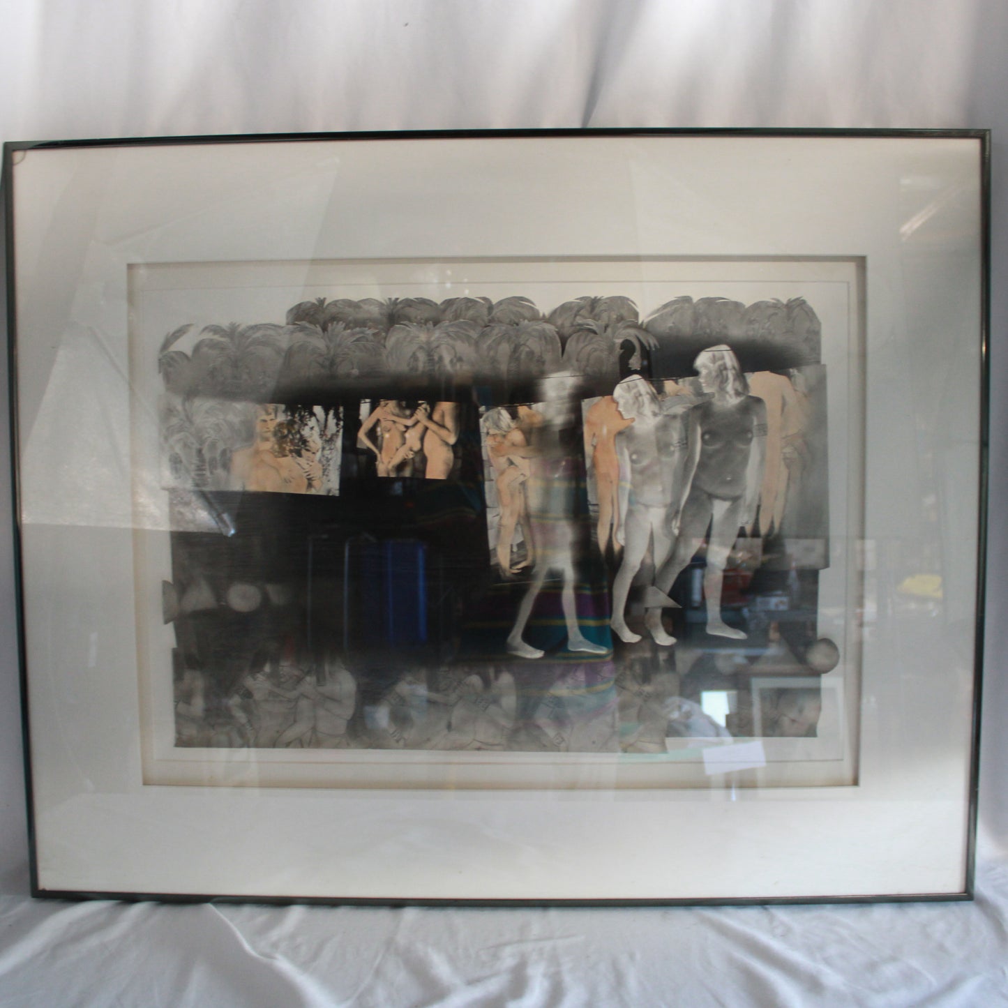Avant-Garde Mixed Media Figurative Collage Art