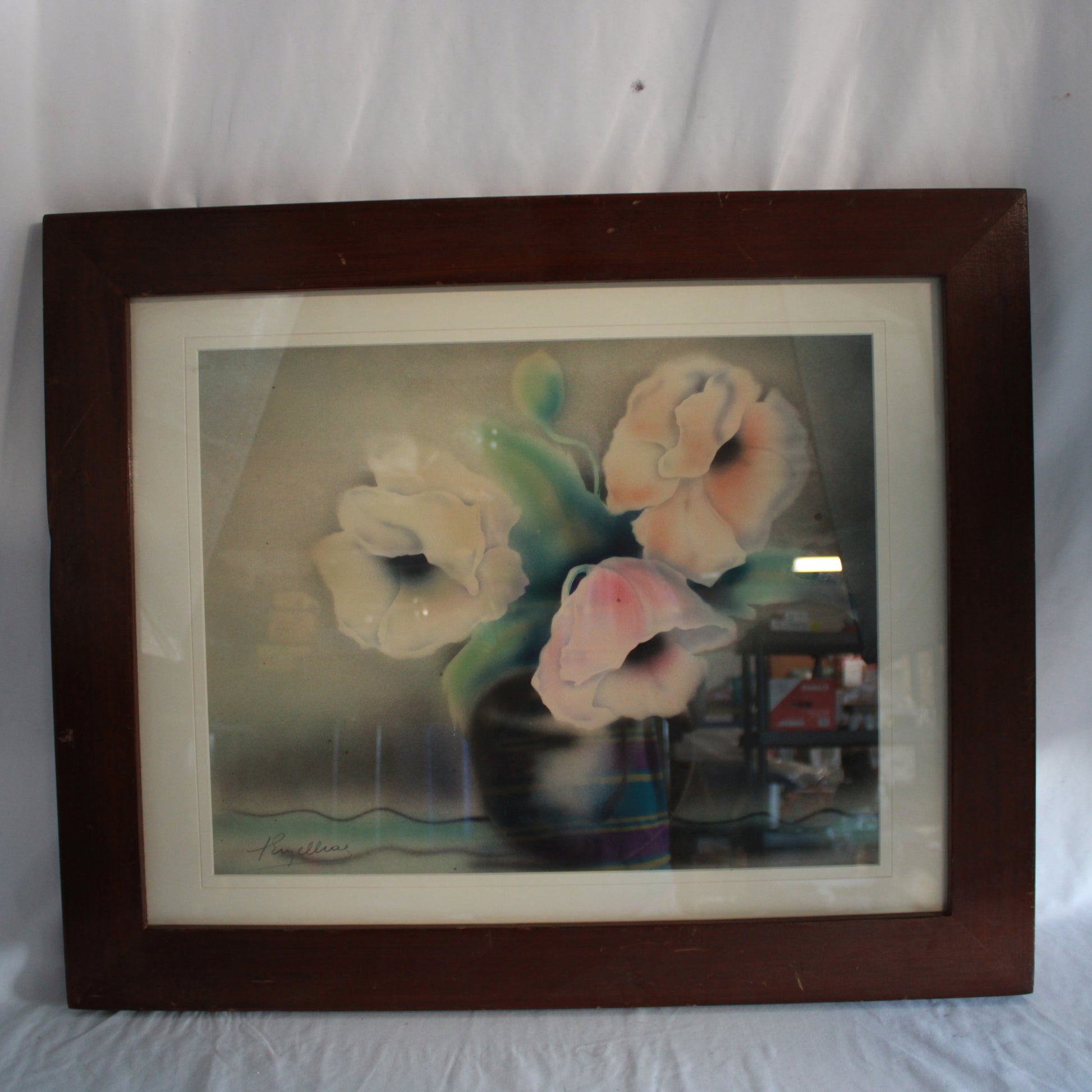 Floral Still Life Artwork Signed Kryelliac