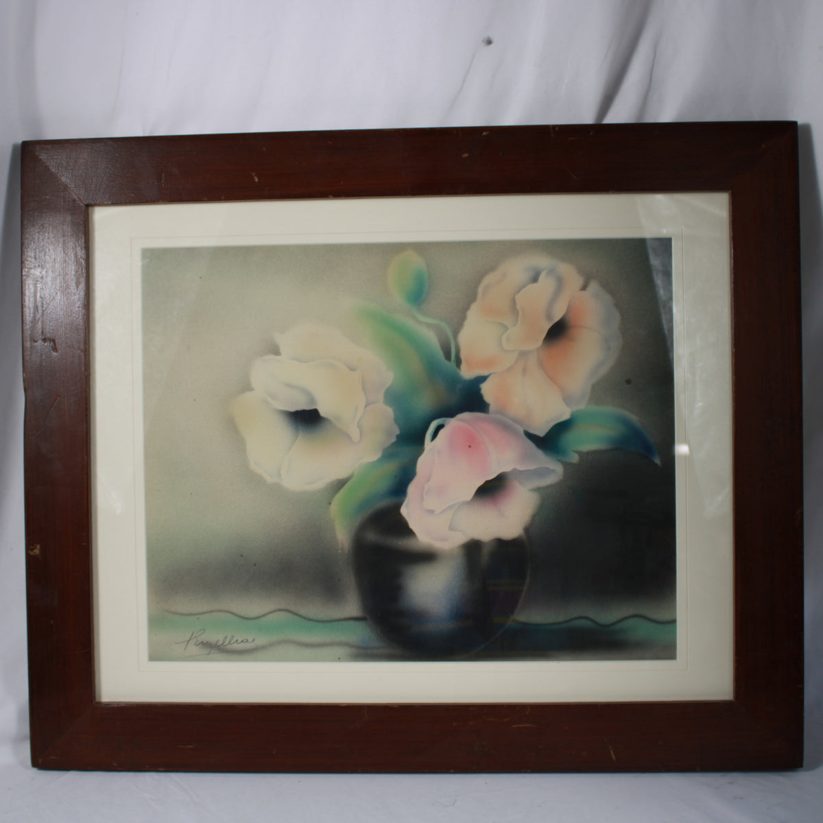 Floral Still Life Artwork Signed Kryelliac