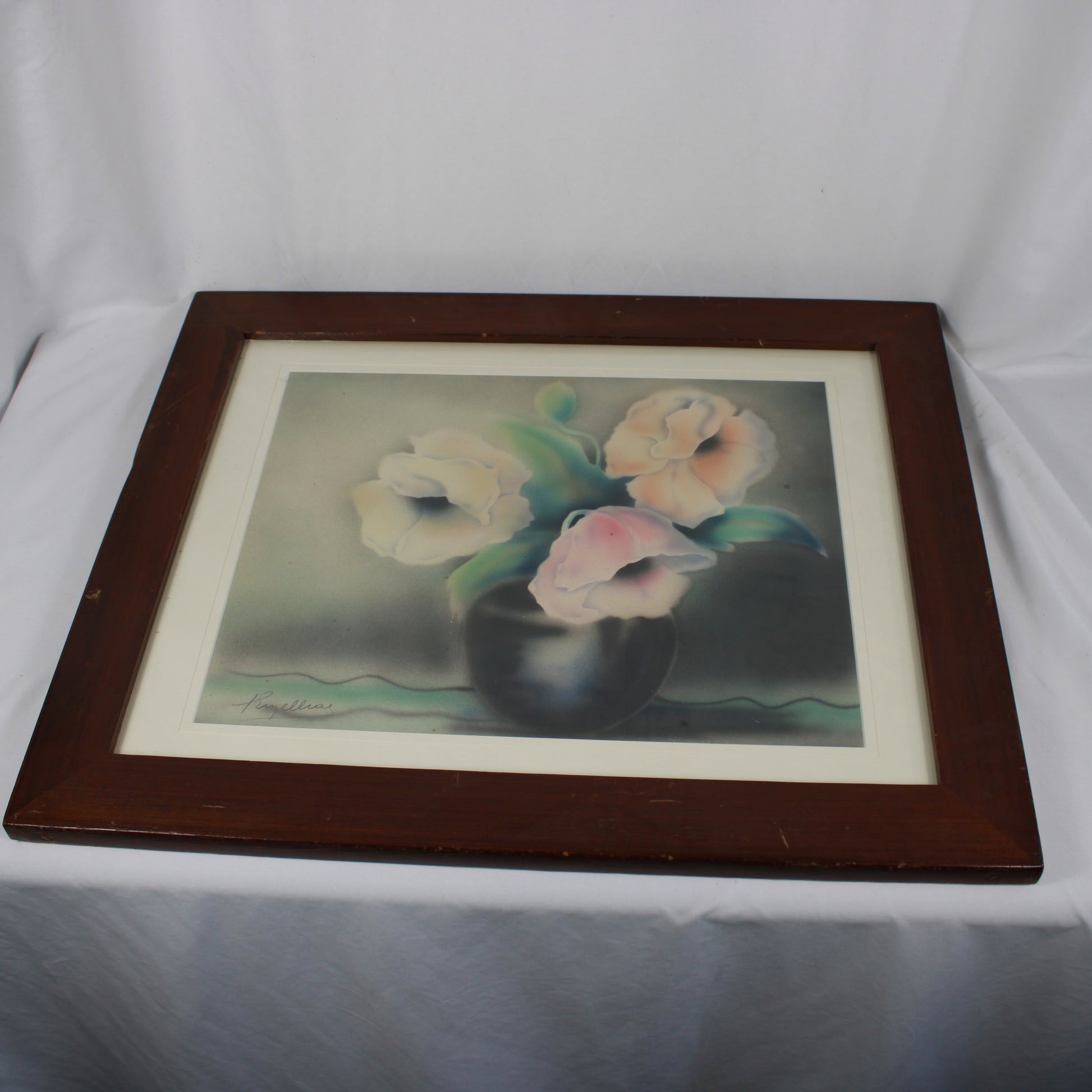 Floral Still Life Artwork Signed Kryelliac