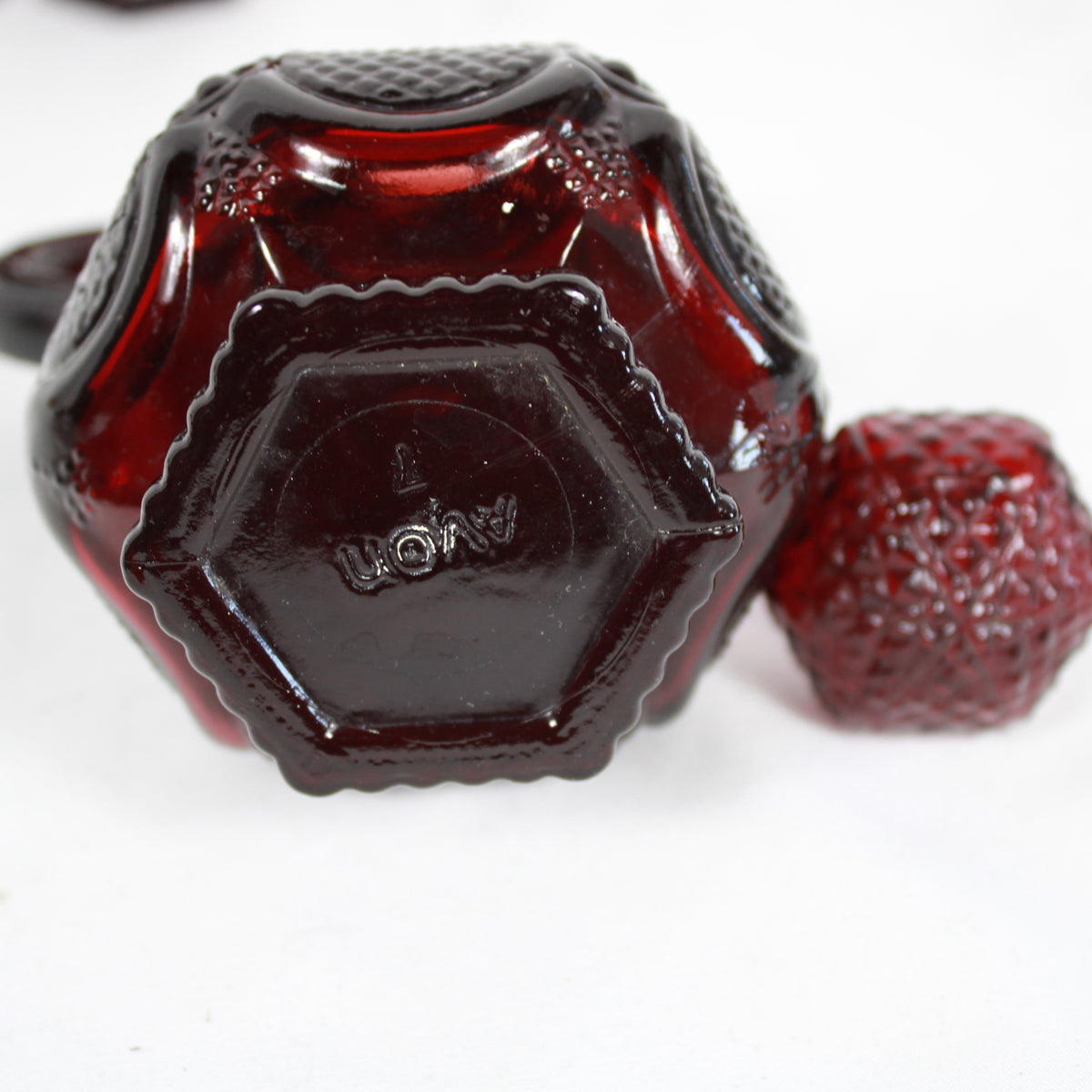 Avon 1876 Cape Cod Ruby Red Glass Set (5 Pieces)