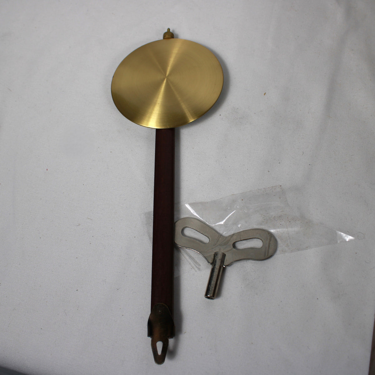 Brentwood 31-Day Key-Wind Wooden Wall Clock with Pendulum and Key