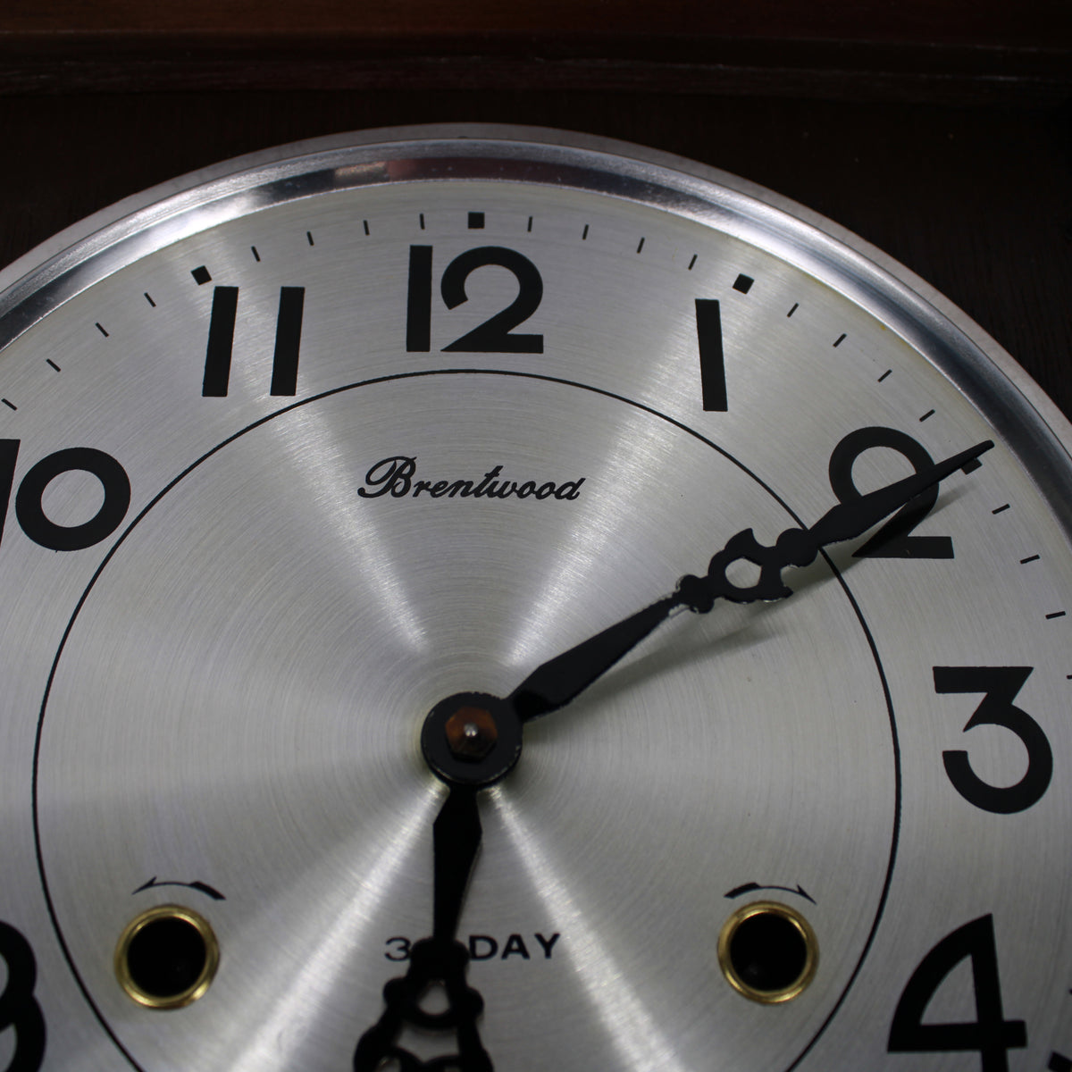 Brentwood 31-Day Key-Wind Wooden Wall Clock with Pendulum and Key