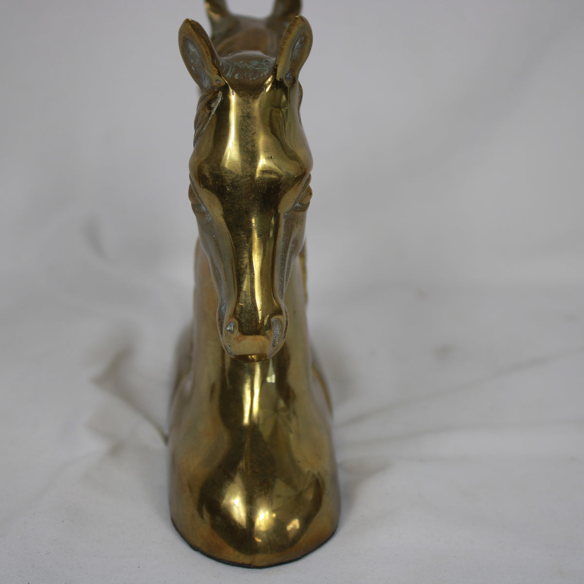 Brass Horse Head Bookends - Pair (Made in Korea)