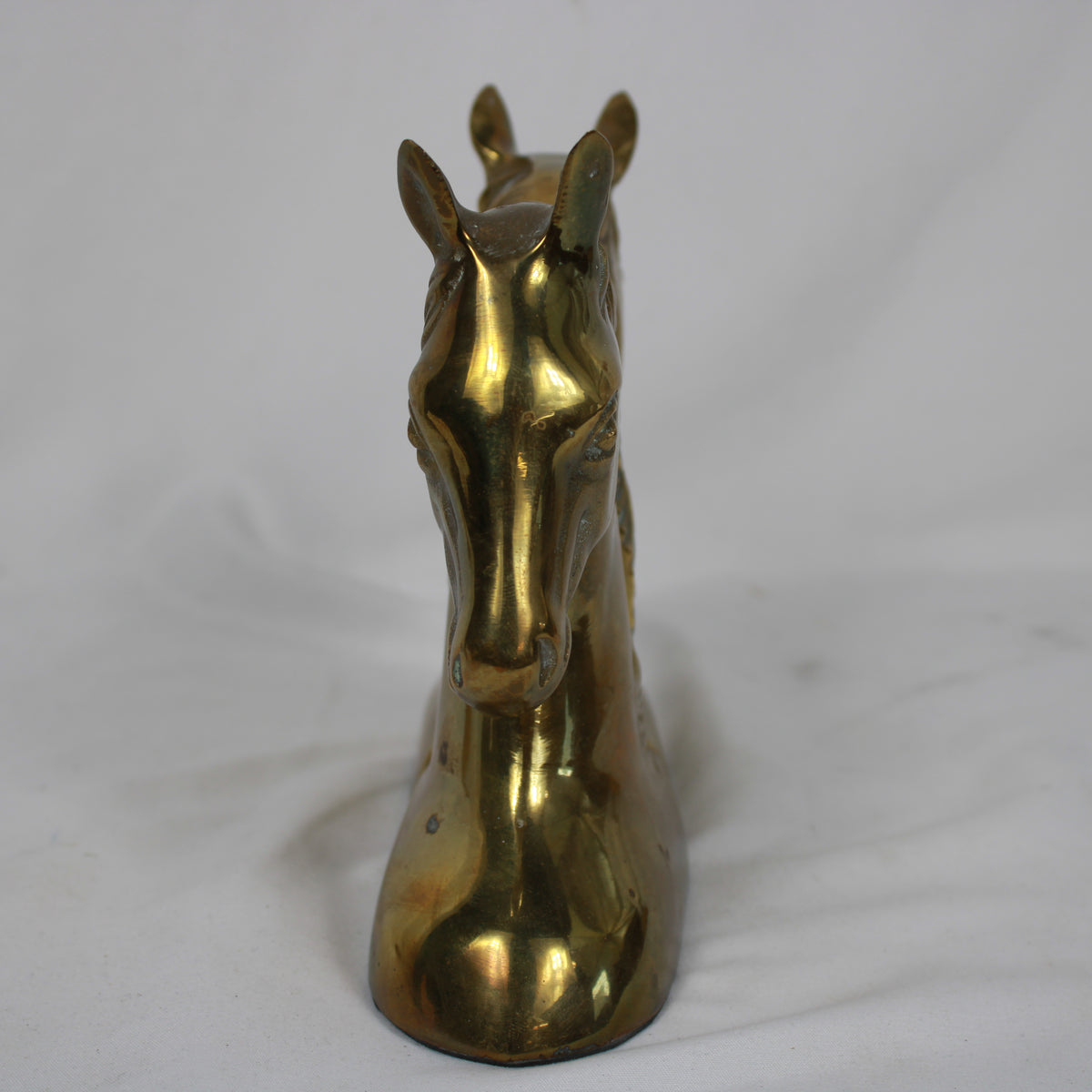 Brass Horse Head Bookends - Pair (Made in Korea)