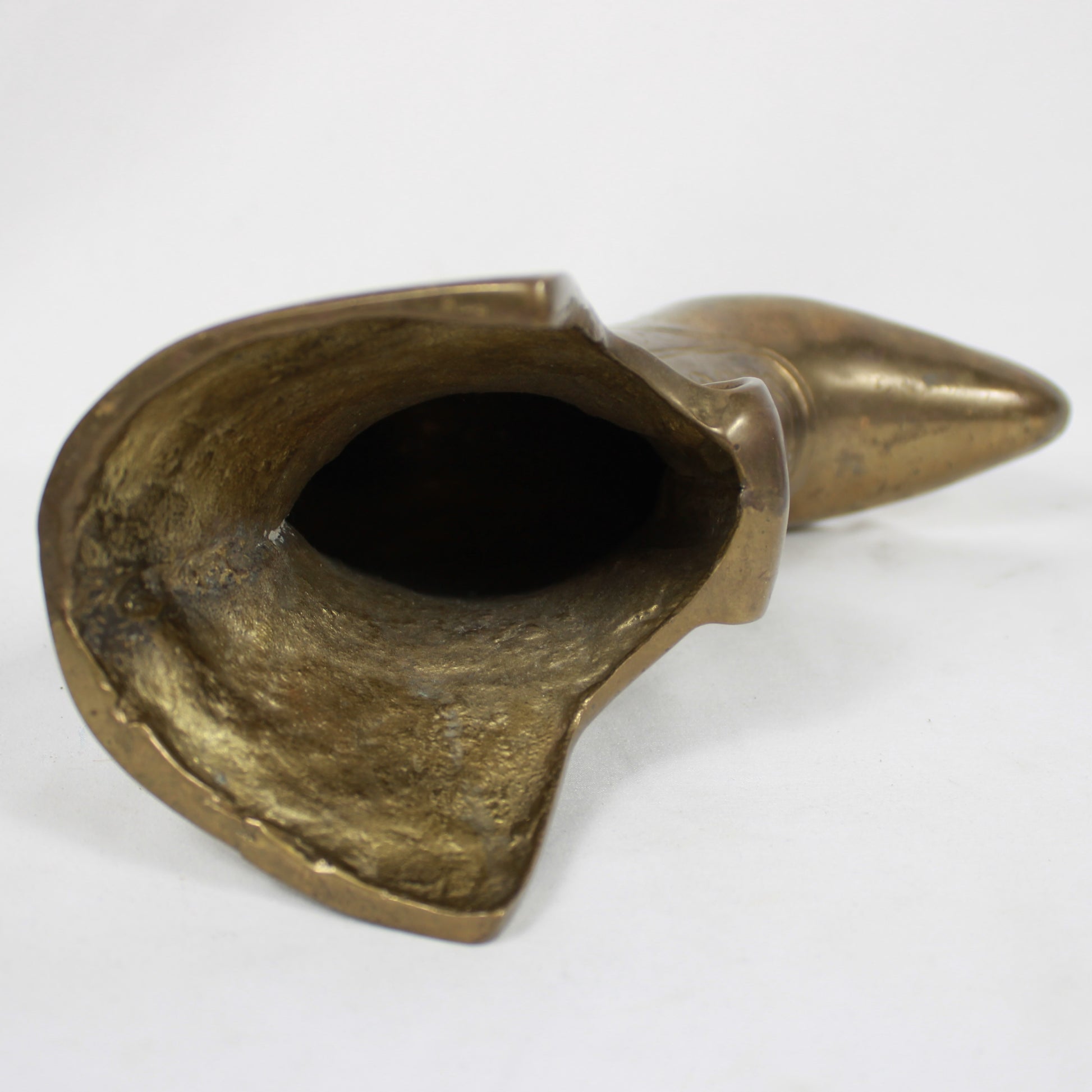 Solid Brass High-Heel Victorian Shoe Planter Figurine