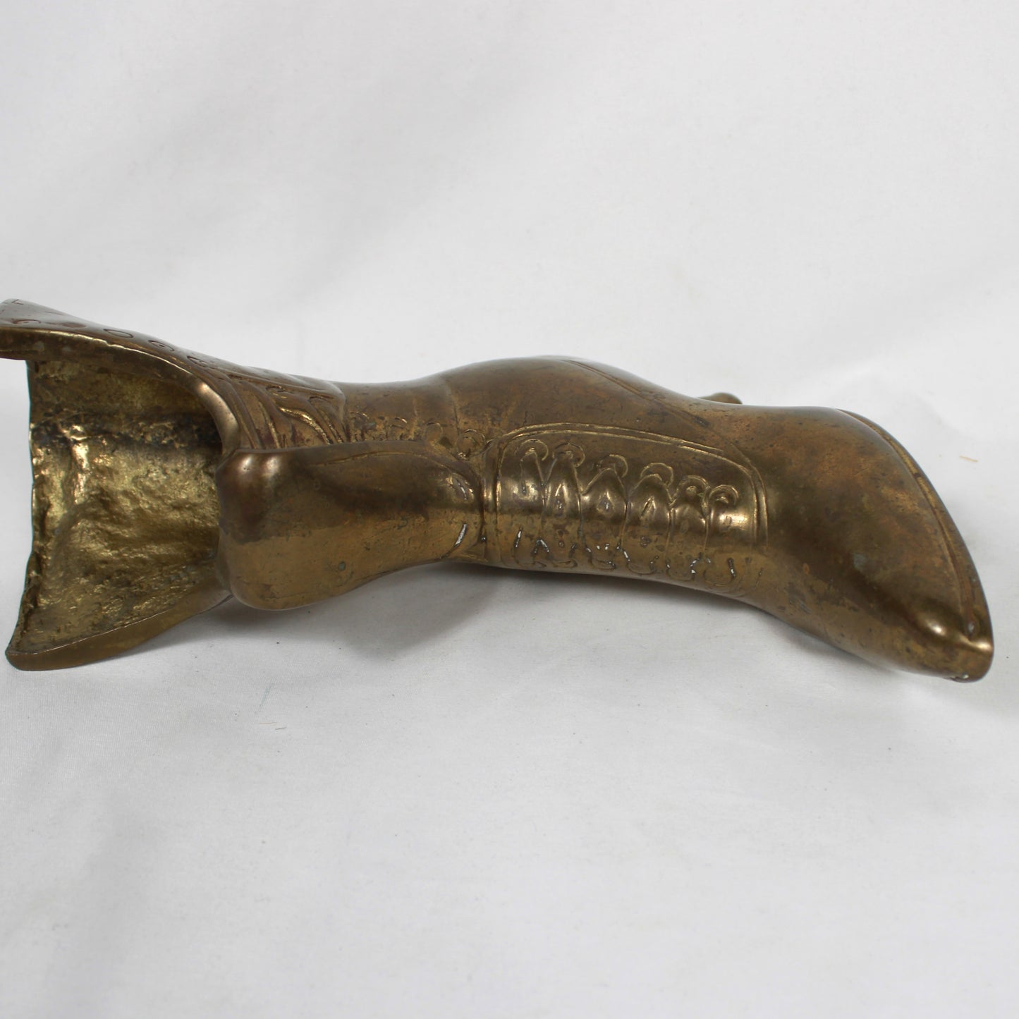 Solid Brass High-Heel Victorian Shoe Planter Figurine