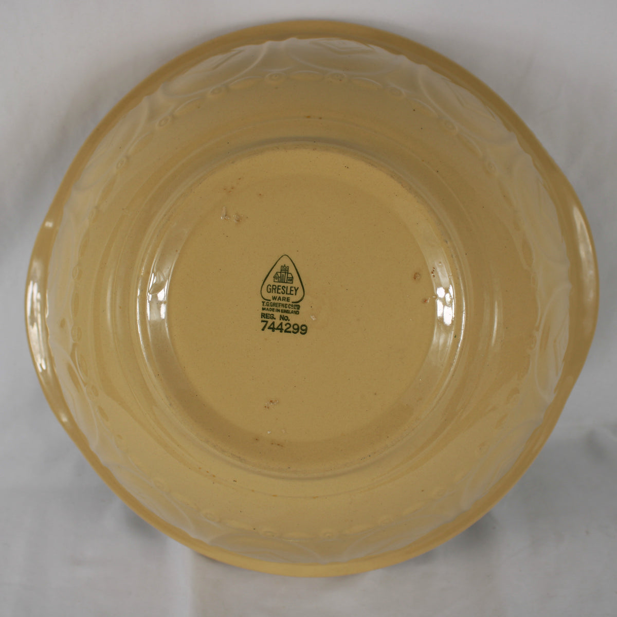 T.G. Green Gresley Ware Yellowware Mixing Bowl 14 Inch