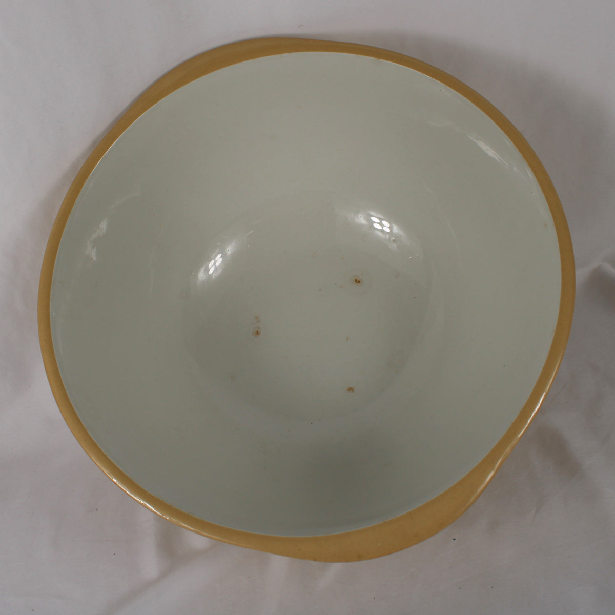 T.G. Green Gresley Ware Yellowware Mixing Bowl 14 Inch