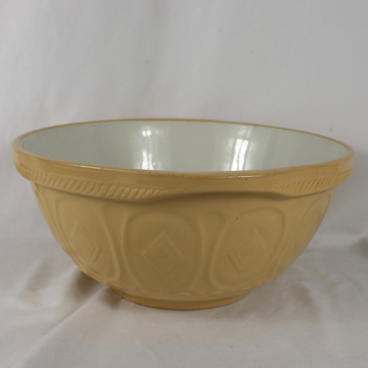 T.G. Green Gresley Ware Yellowware Mixing Bowl 14 Inch