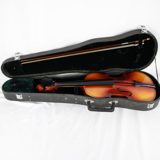 Full-Size Student Violin Outfit with Hard Case, Bow, and Accessories