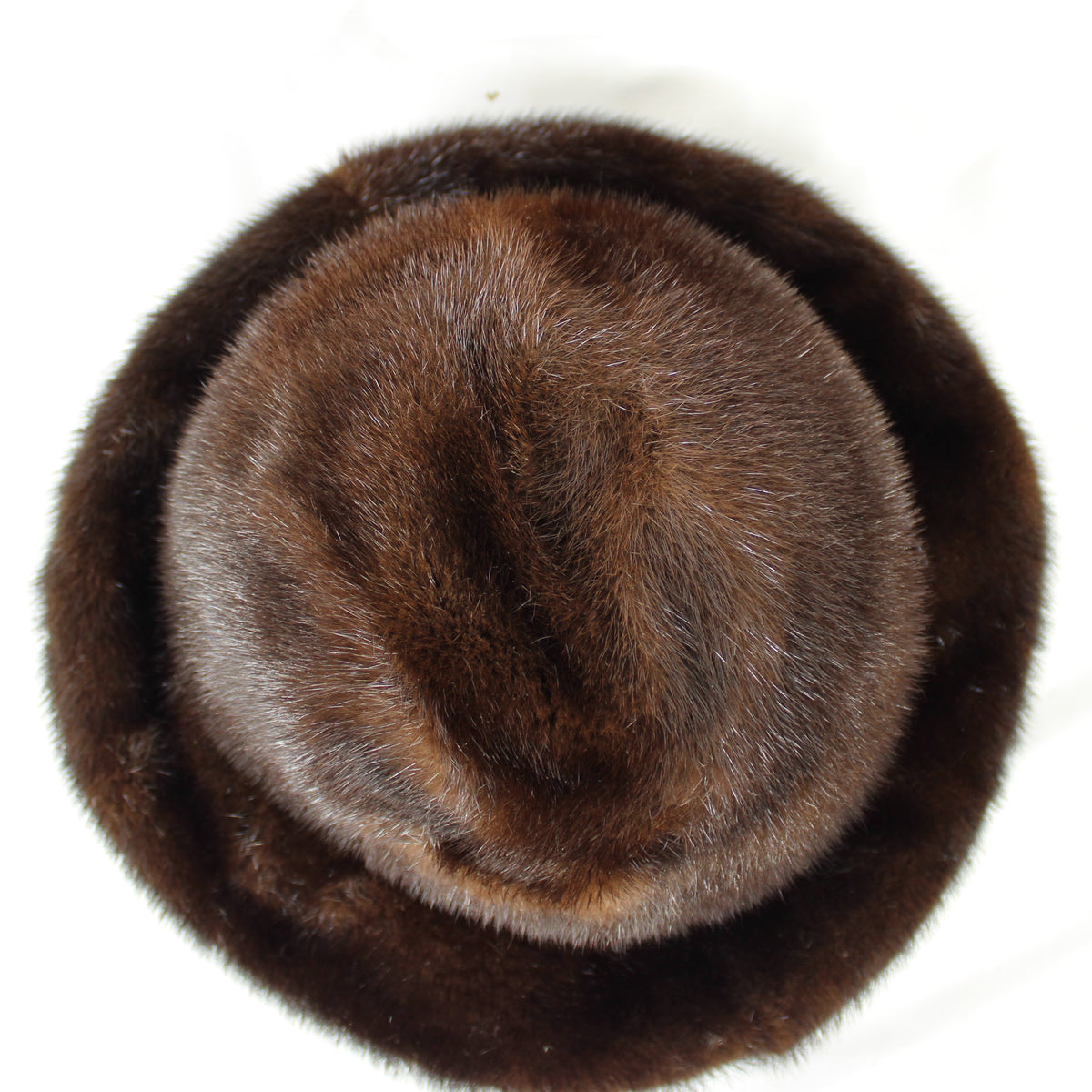 Vintage Christine Originals Montreal Brown Mink Fur Cloche Hat