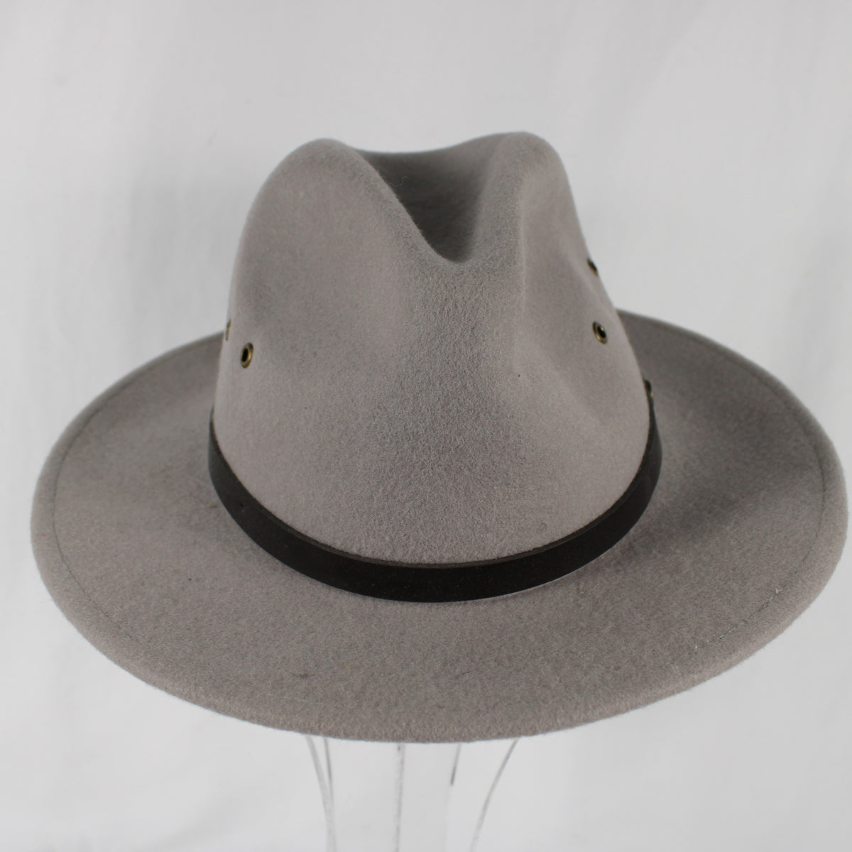 Fallen Broken Street The Ratatat Wool Felt Fedora Hat Grey Size M/L NWT