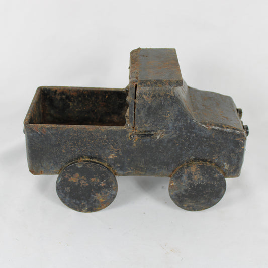 Handcrafted Welded Sheet Metal Pickup Truck Folk Art Sculpture