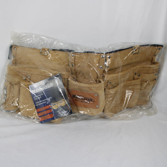 Mastercraft Heavy-Duty Suede Carpenter's Tool Belt (13-Pocket, Model 057-0082-0)