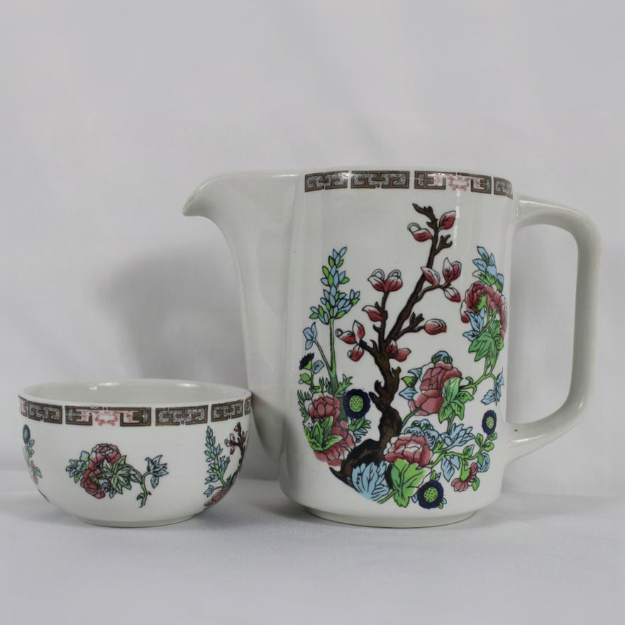 Vintage Dunn Bennett Royal Doulton Rocklite Teapot and Bowl Set