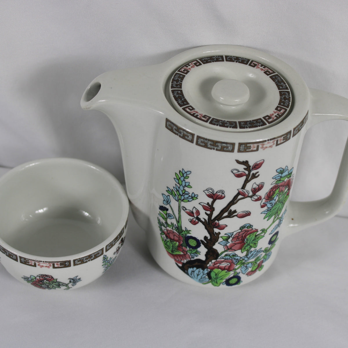 Vintage Dunn Bennett Royal Doulton Rocklite Teapot and Bowl Set