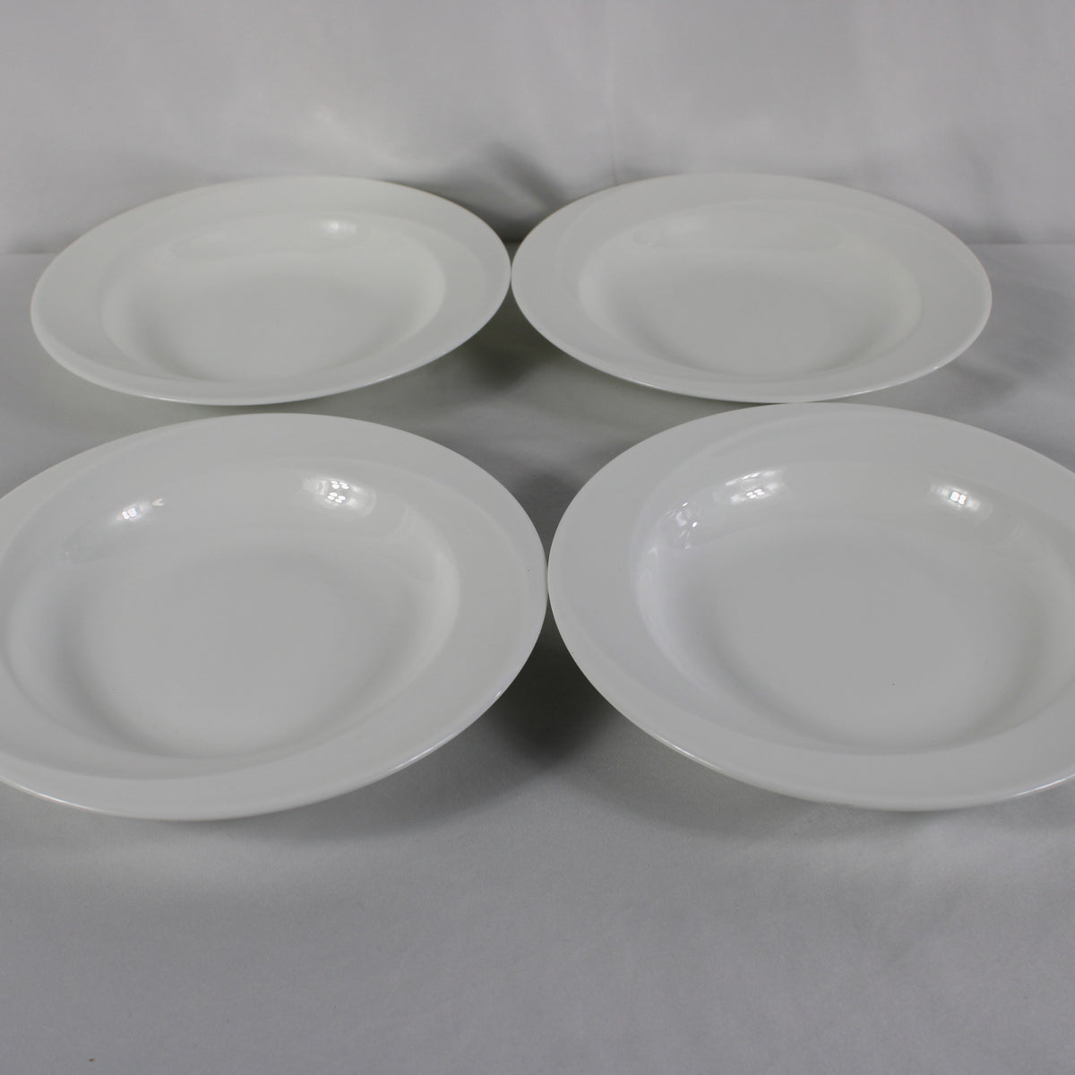 Set of 4 Wedgwood Solar Bone China Rimmed Soup Bowls - Made in England   
