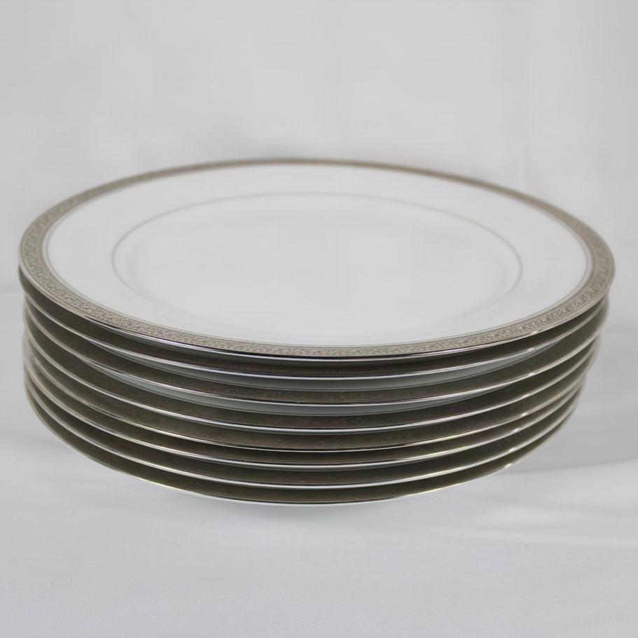 Noritake Legendary Crestwood Platinum 4166 Fine China Serving Pieces & Dinnerware Lot