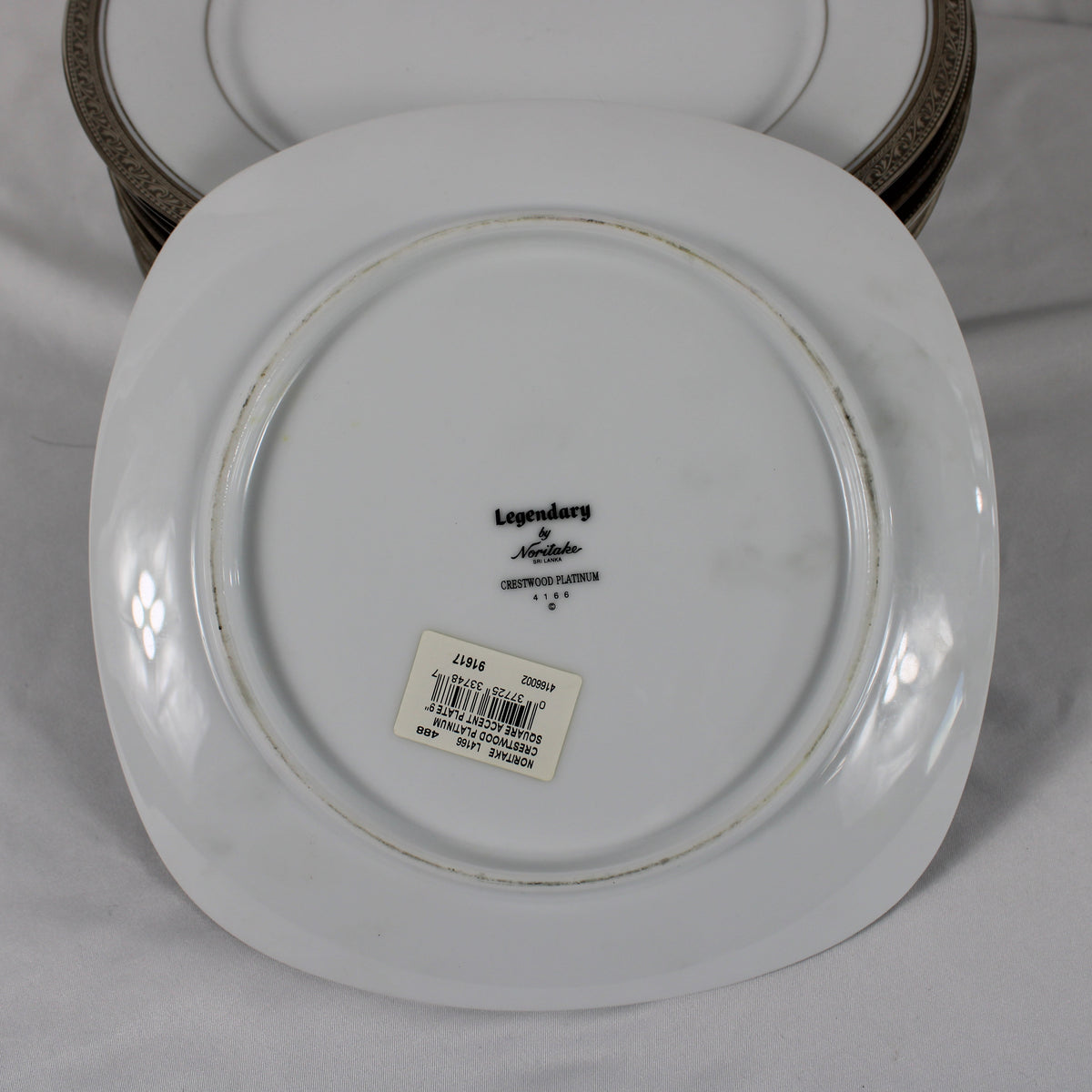 Noritake Legendary Crestwood Platinum 4166 Fine China Serving Pieces & Dinnerware Lot