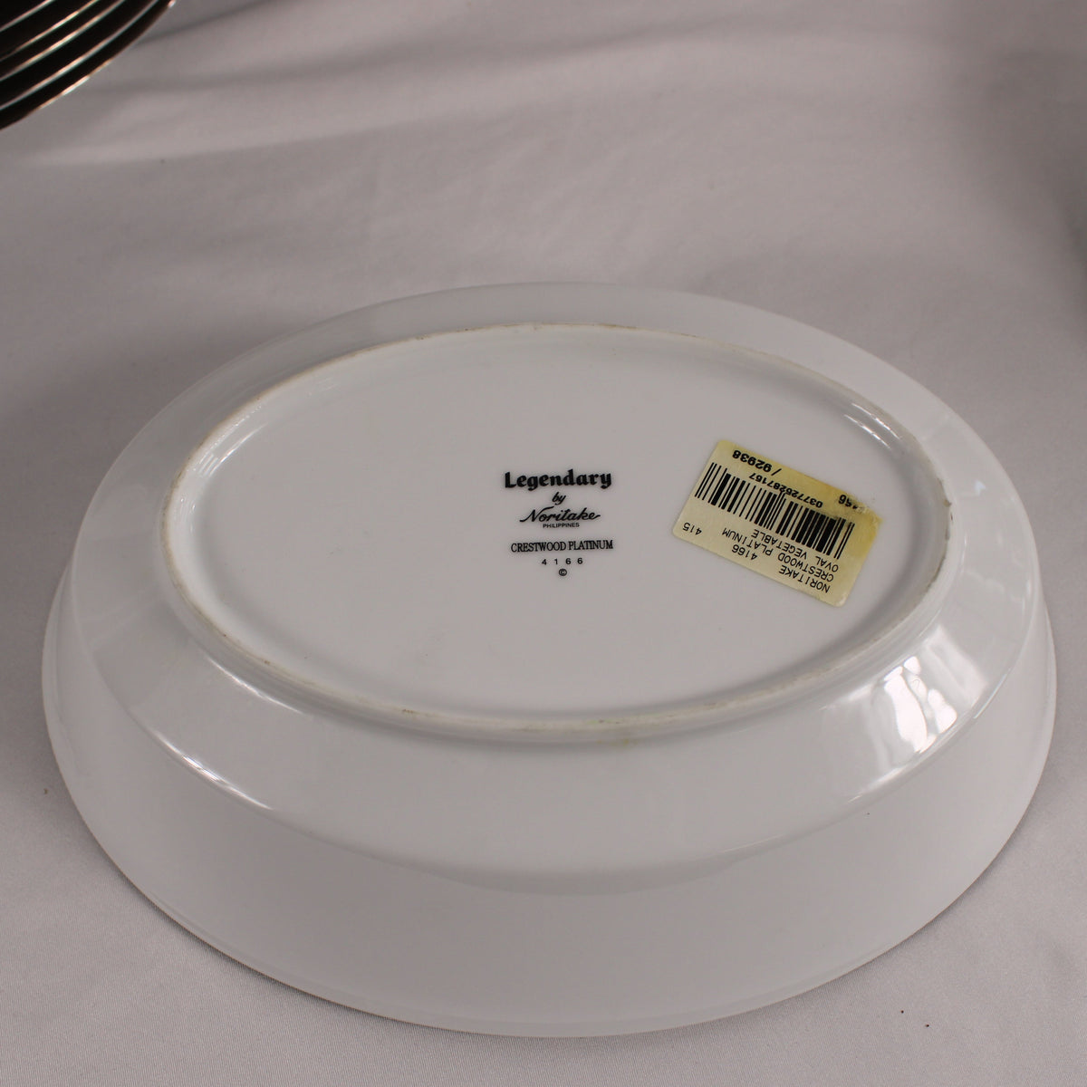 Noritake Legendary Crestwood Platinum 4166 Fine China Serving Pieces & Dinnerware Lot