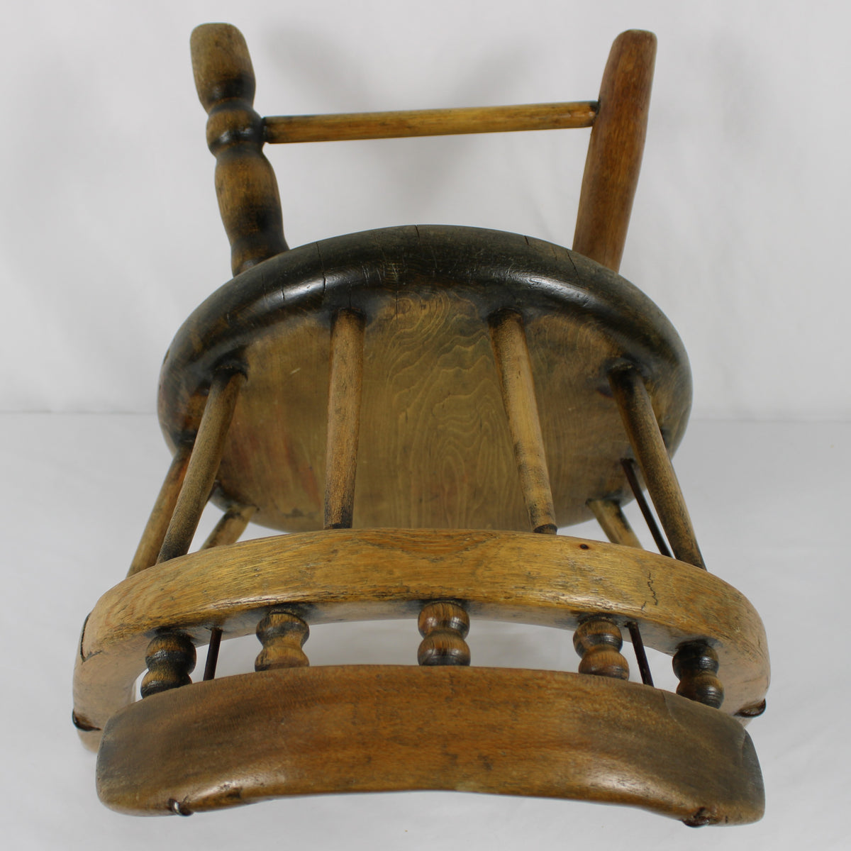 Vintage Wooden Miniature Captain's Armchair Display Accent