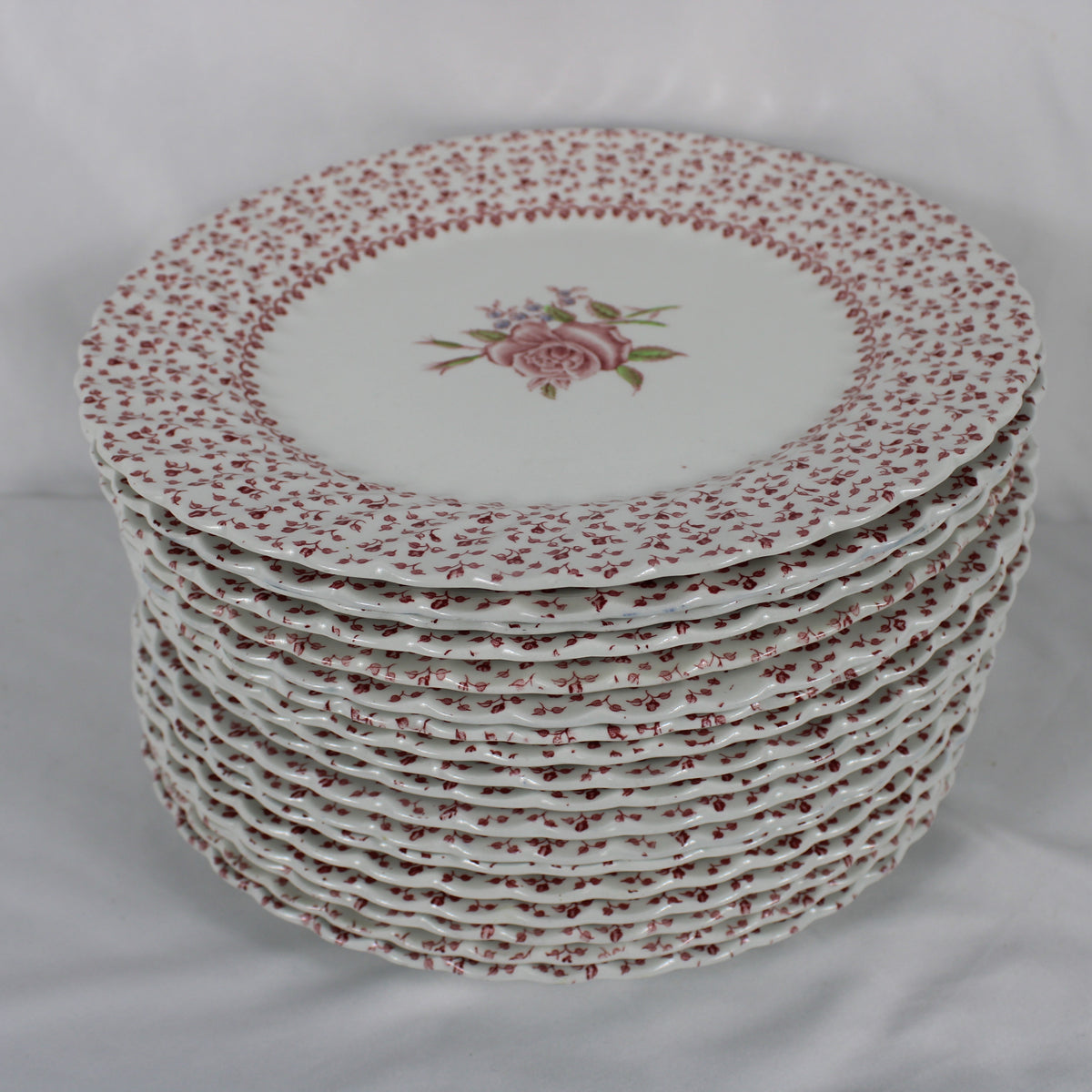 Vintage Johnson Bros "Rose Bouquet" English Earthenware Dinnerware Set