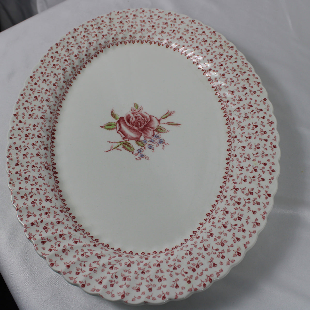 Vintage Johnson Bros "Rose Bouquet" English Earthenware Dinnerware Set